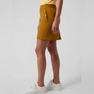 Athleta Vienna Cargo Skort Mustard Yellow 16 NWOT